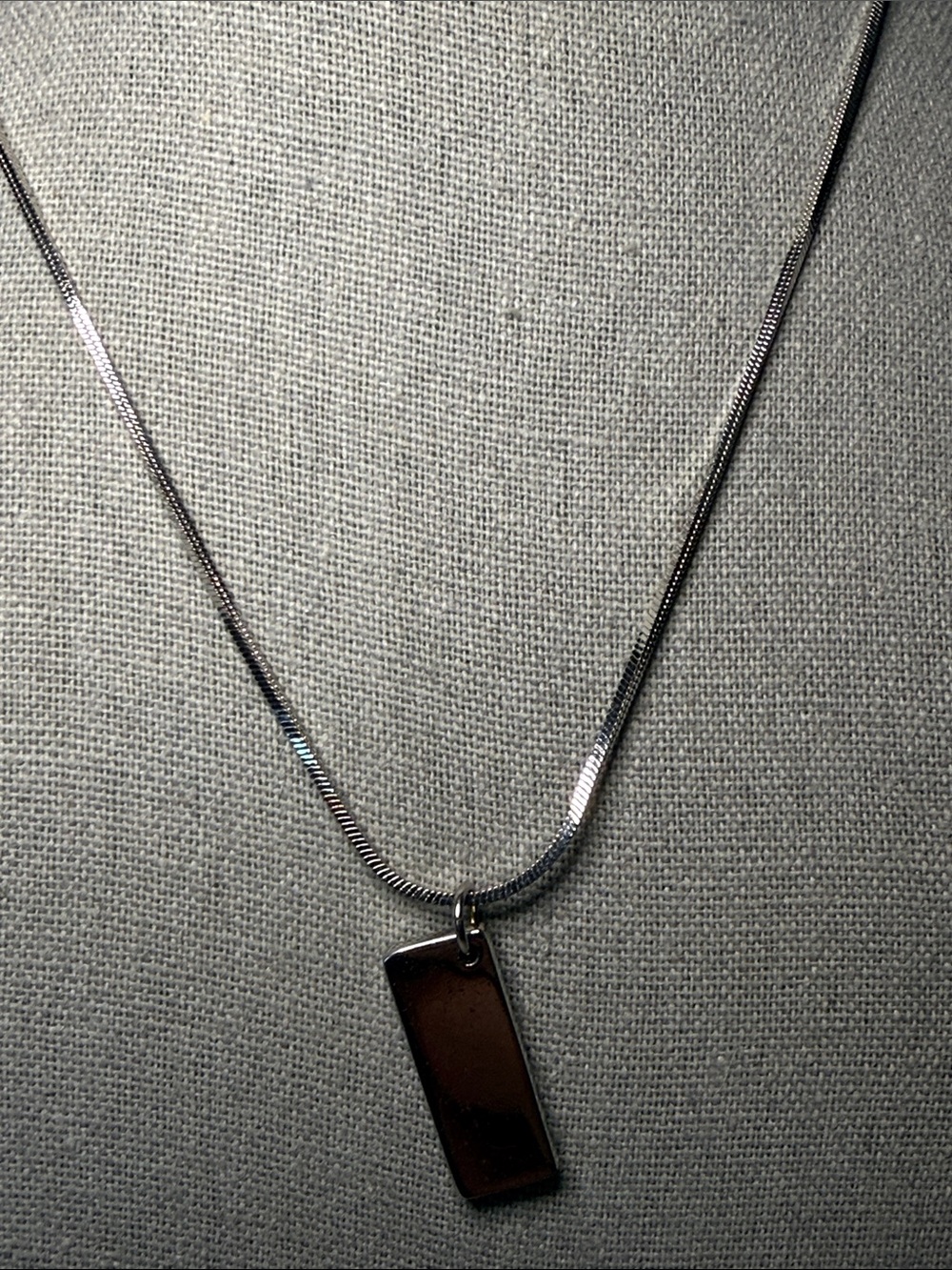 Christian Dior Oblique Trotter Silver Tone Pendant Necklace CD Charm VTG - Picture 5 of 6